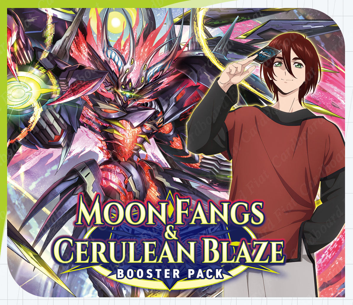 Cardfight Vanguard Moon Fangs & Cerulean Blaze Booster Box [VGE-DZ-BT0 Cardboard Fiat Cardfight Vanguard Moon Fangs & Cerulean Blaze Booster Box [VGE-DZ-BT0 Cardboard Fiat