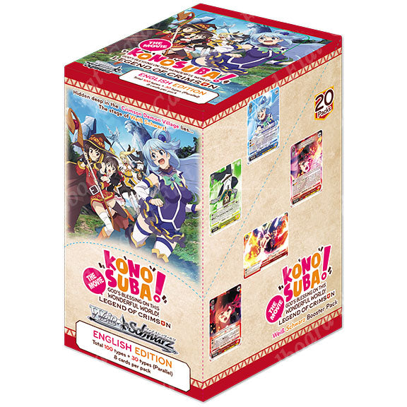 Weiss Schwarz KONOSUBA Legend of Crimson Reprint Booster Box Cardboard Fiat Weiss Schwarz KONOSUBA Legend of Crimson Reprint Booster Box Cardboard Fiat