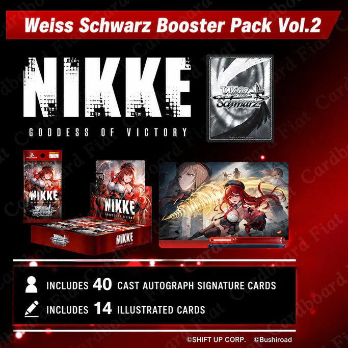 モノクロ　プラススカーレットBOX Weiss Schwarz Goddess of Victory: NIKKE Vol.2 Booster Box Preorder