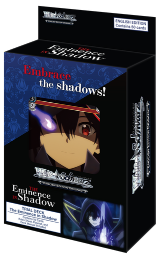 Weiss Schwarz The Eminence in Shadow Trial Deck Preorder